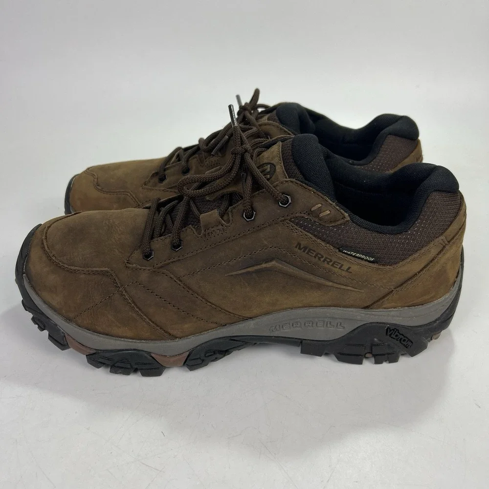 Merrell Size 12 Wide Men's Moab Adventure Lace Waterproof Hiking Shoes Trekking